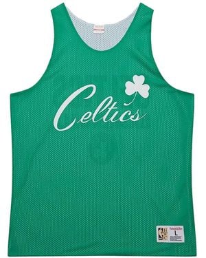 Mitchell & Ness Logo Celtics Mesh-Knit Tank Top - Green