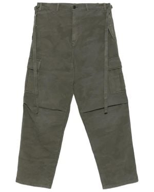 Fendi Camouflage-Pattern Cargo Trousers - Grey