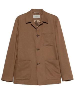 Canali Patch-Pocket Jacket - Brown