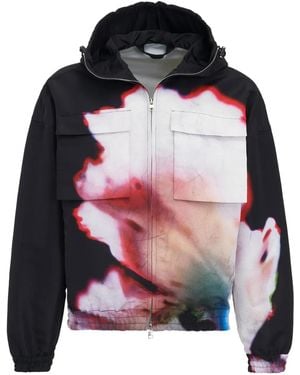 McQueen Floral Print Windbreaker Jacket - Multicolour