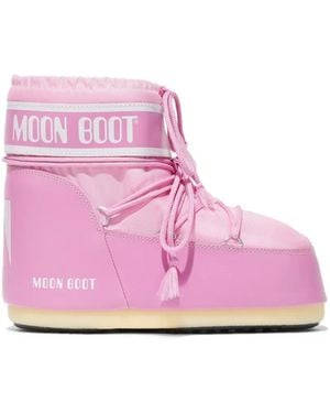 Moon Boot Icon Low Nylon Boots - Pink