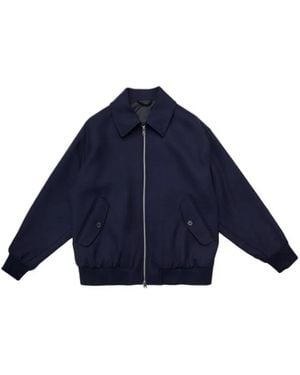 SELECTED Zip-Up Patch-Pocket Jacket - Blue