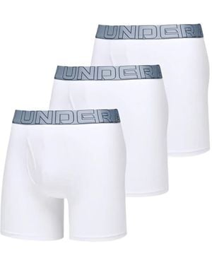 Under Armour Logo-Waistband Boxers (Pack Of Three) - Blue