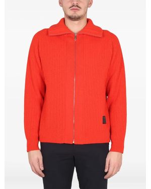 Paul Smith Zippered Cardigan - Rot