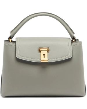 Bally Small Lock Me Tote Bag - Gray
