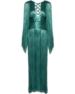 Maria Lucia Hohan Alana プリーツドレス - グリーン