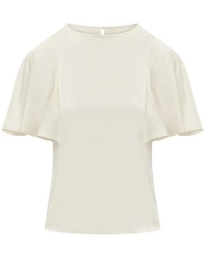 MICHAEL Michael Kors Cape-Sleeve Top - White