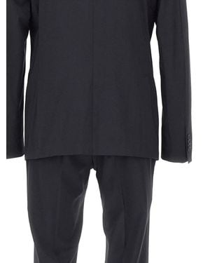 Corneliani Two-Button Flap-Pocket Suit - Blue