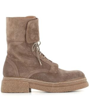 Alberto Fasciani Suede Combat Boots - Brown