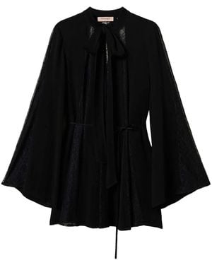 Twinset Lace Crepe Tunic - Black