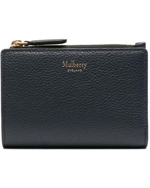 Mulberry Zip-top Leather Wallet - ブラック