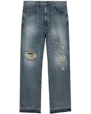 we11done Distressed Loose-fit Jeans - Blue