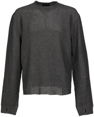 FILTH Thumbhole Washi-Blend T-Shirt - Gray