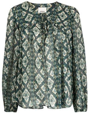 Isabel Marant Ametissa ブラウス - グリーン