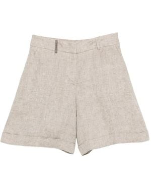 Peserico Pantalones Cortos Con Cierre Oculto - Neutro