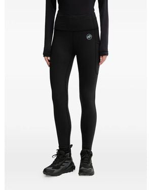 Mammut Logo-Print Leggings - Black