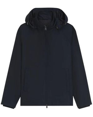 BOSS Water-Repellent Hooded Jacket - Blue