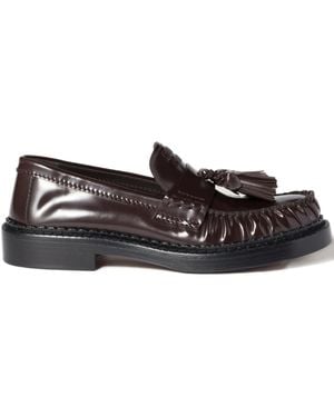 Miu Miu タッセル ローファー - ブラック