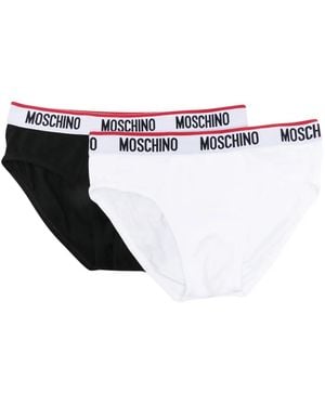 Moschino ロゴウエスト ブリーフ - ホワイト