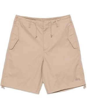 Stussy Drawstring-Waist Shorts - Natural