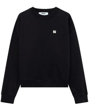 MSGM Logo-Patch Sweatshirt - Black