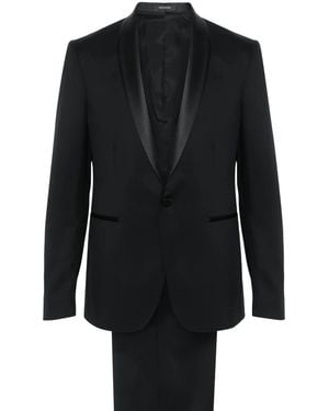 Tagliatore Wool Single-Breasted Suit - Black