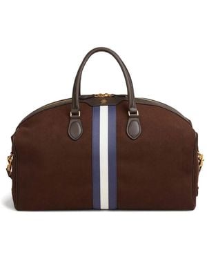 Bally Sac De Voyage Rayé À Détail De Logo - Marron
