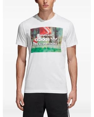 adidas Stadium Originals Multicolour" T-Shirt - White