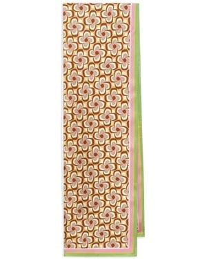 Maliparmi Schal Mit Blumen-Print - Mettallic