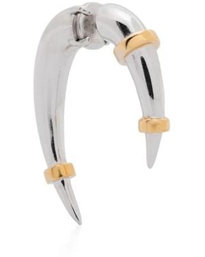 Rainbow K 14K And Horn Single Earring - White