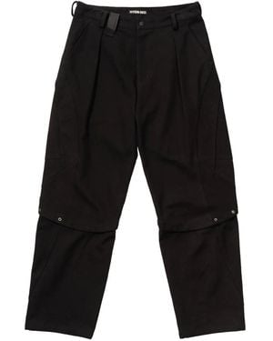 Hyein Seo Pleated Panelled Trousers - Black