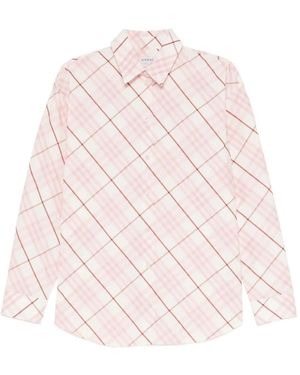 Burberry Camisa A Cuadros - Rosa