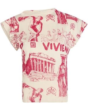 Vivienne Westwood Justine Graphic-Print T-Shirt - Pink