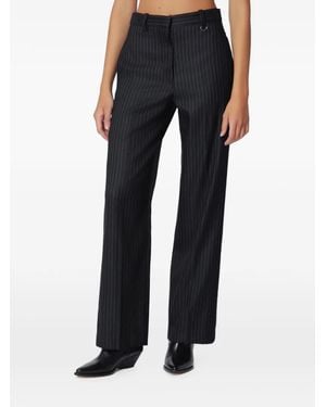 Isabel Marant Pinstripe-Pattern Trousers - Blue