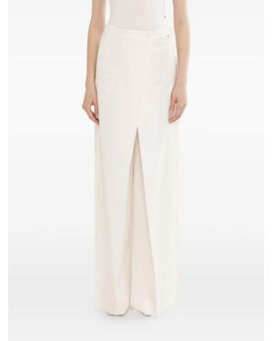 Nissa Button-Fastening Trousers - White