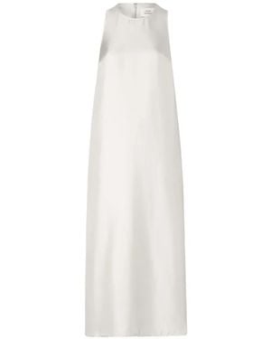 Loulou de Saison Paloma Twisted Back Midi Dress - White