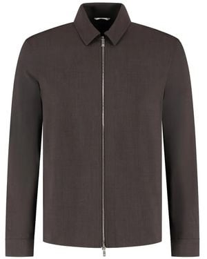 Marco Pescarolo Zip-Up Overshirt - Black