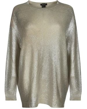 Avant Toi Metallic Jumper - Grey