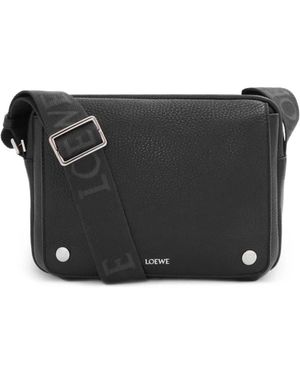 Loewe Pebble Messenger Medium Shoulder Bag For - Black