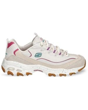 Skechers Striped Panelled Sneakers - White