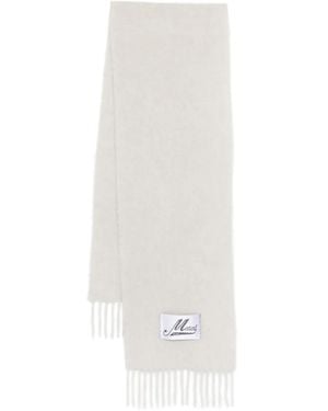 Marni Fringed Schal Scarf - White