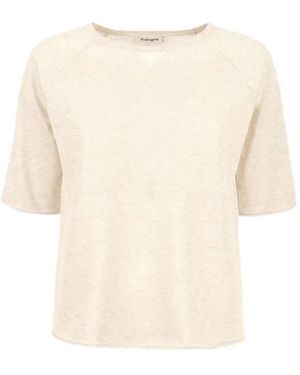 Kangra Short-Sleeve Rolled-Edge T-Shirt - Natural