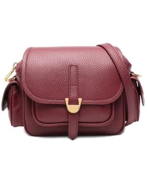 Coccinelle バックル ショルダーバッグ - パープル