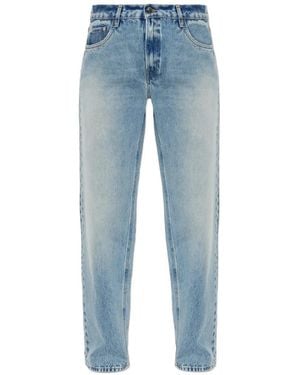 Haikure Distressed Straight-Leg Jeans - Blue