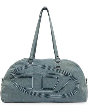 DIESEL 1Dr Denim Tas Met Oval D-Logo - Blauw