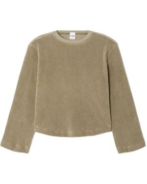 RE/DONE Long Sleeve Boxy Tee - Natural