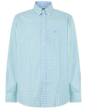 Paul & Shark Checked Long-Sleeve Shirt - Blue