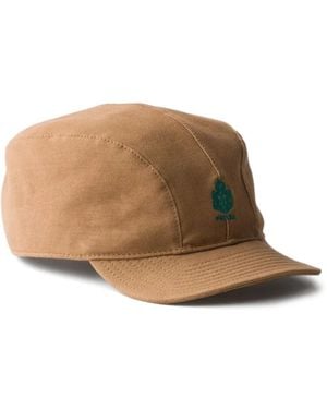 Prada Old Piqué Baseball Cap - Brown