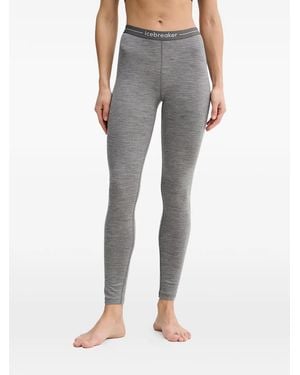 Icebreaker Logo Waistband Leggings - Gray