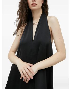 Samsøe & Samsøe V-Neck Sleeveless Midi Dress - Black